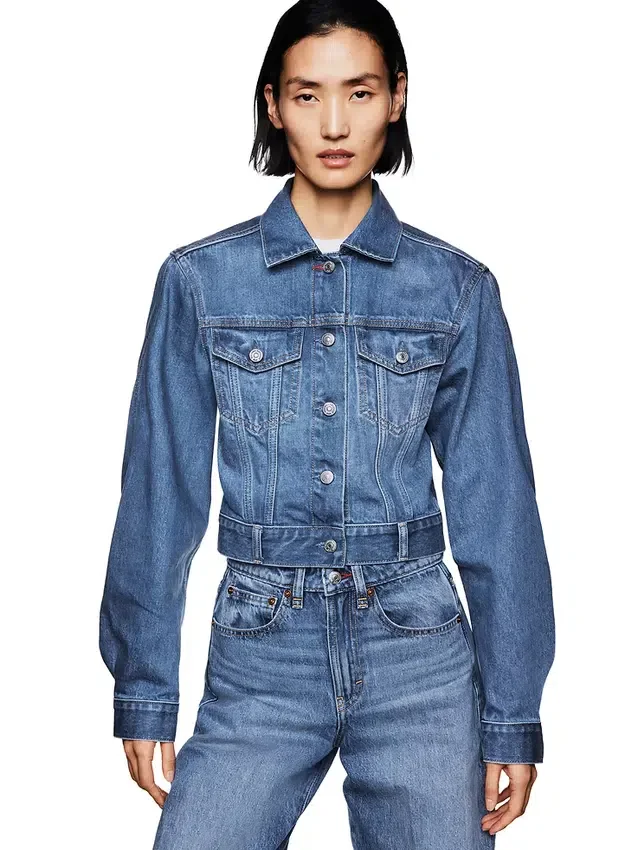 Veste en denim courte et ample GAP × Victoria Beckham