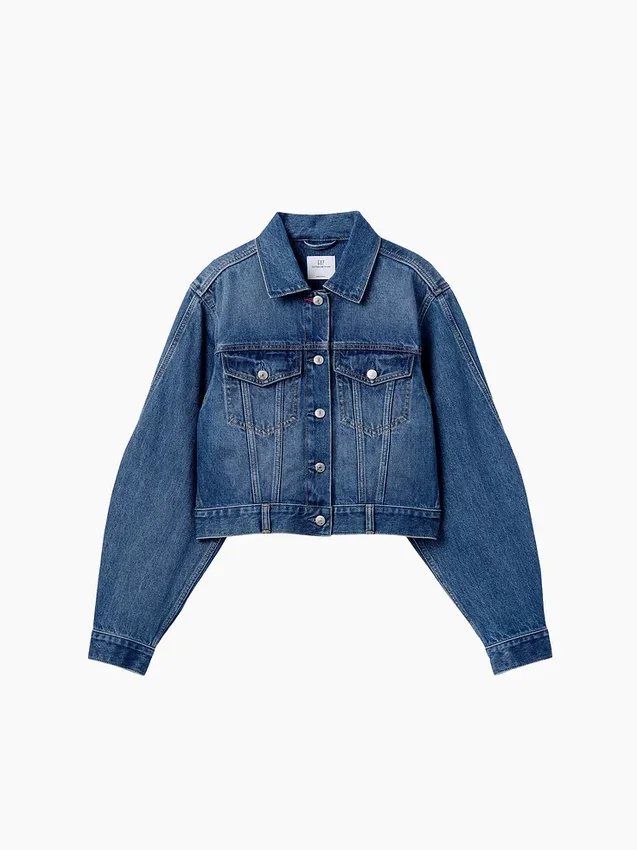 Veste en denim courte et ample GAP × Victoria Beckham
