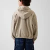 Veste en denim décontractée à capuche pour enfant