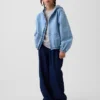 Veste en denim décontractée à capuche pour enfant