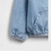 Veste en denim décontractée à capuche pour enfant