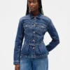 Veste en jean à basque