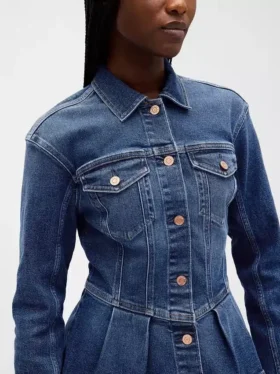 Veste en jean à basque