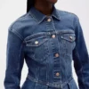 Veste en jean à basque