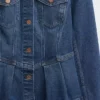 Veste en jean à basque