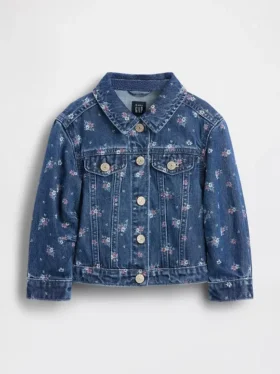 Veste en jean à motifs floraux pour Bébé & Enfant