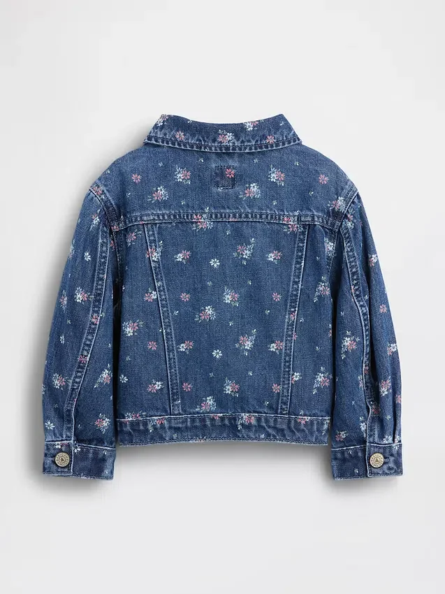 Veste en jean à motifs floraux pour Bébé & Enfant