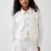 Veste en jean à œillets pour enfant