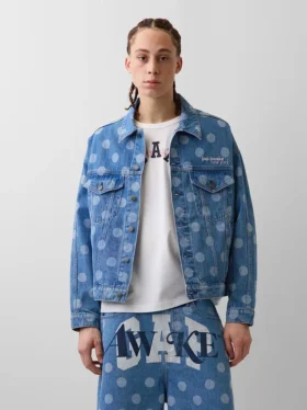 Veste en jean oversize à pois « Icon » GAP × Awake NY