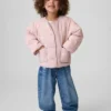 Veste matelassée brodée de fleurs pour Bébé & Enfant