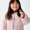 Veste matelassée brodée de fleurs pour Bébé & Enfant
