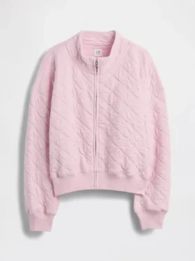 Veste matelassée à fermeture éclair oversize pour enfant