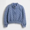 Veste matelassée à fermeture éclair oversize pour enfant
