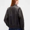 Veste oversize en cuir vegan