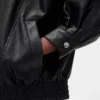 Veste oversize en cuir vegan