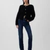 Veste-pull texturée 100 % coton