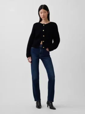 Veste-pull texturée 100 % coton