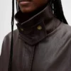 Veste swing en cuir vegan
