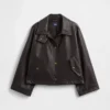 Veste swing en cuir vegan