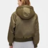 Veste utilitaire à capuche doublée de fausse fourrure