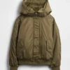 Veste utilitaire à capuche doublée de fausse fourrure