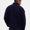 Veste zippée oversize en sherpa recyclé avec logo