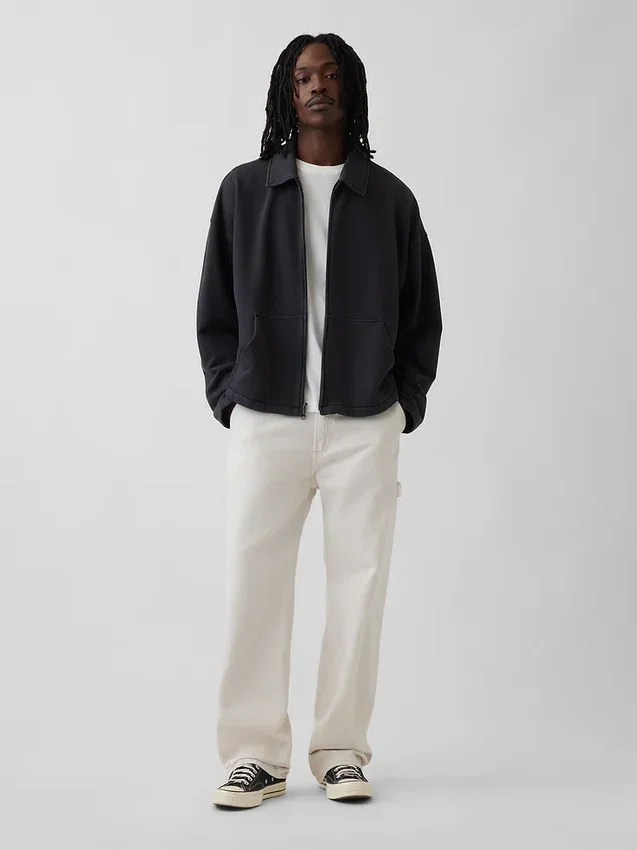 Veste zippée oversize épaisse pour adulte