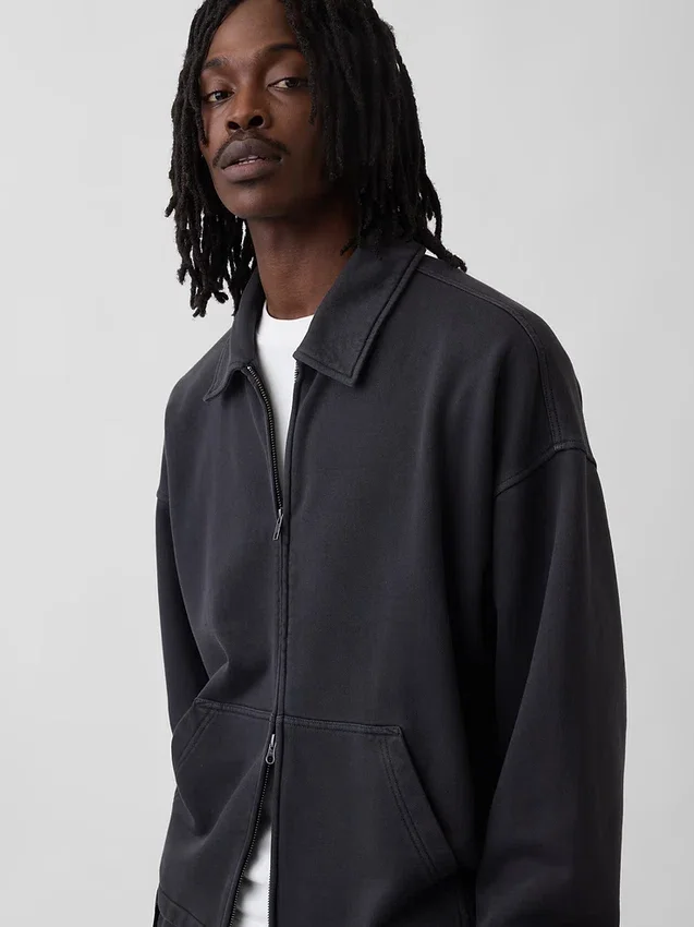 Veste zippée oversize épaisse pour adulte
