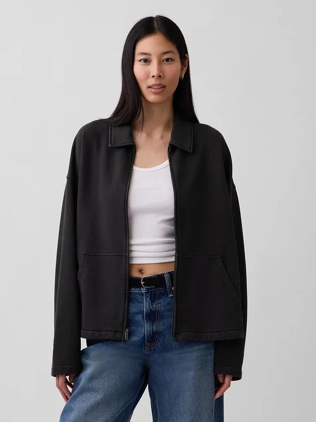 Veste zippée oversize épaisse pour adulte