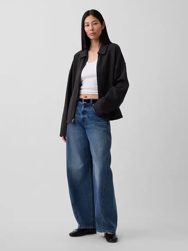 Veste zippée oversize épaisse pour adulte